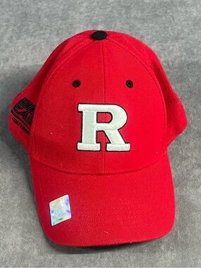 Red Kids Baseball Cap with White 'R' - Kids Accessories